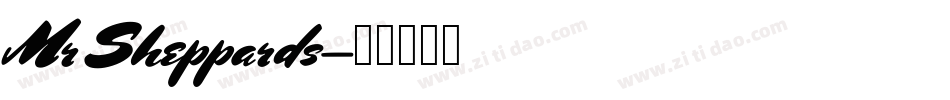 Mr Sheppards字体转换